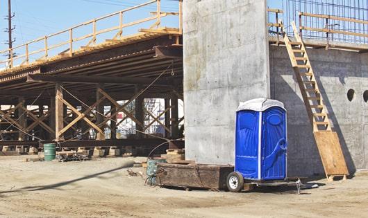 ensure proper sanitation on a work site with readily available porta potties